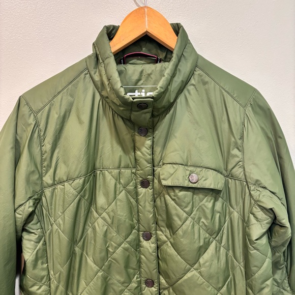 Stio Pertex Quantum Thermore Insulated Quilted Green Jacket Women’s Size Small - Picture 3 of 16